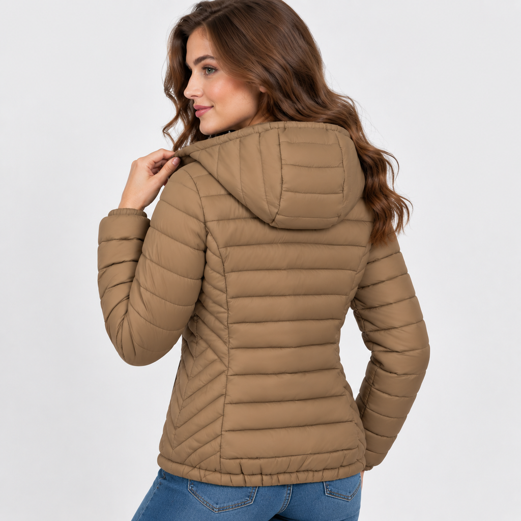 Women’s Lightweight Hooded Puffer Jacket Casual Winter Coat