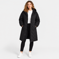 Women’s Long Hooded Puffer Coat Fleece Lined Winter Jacket