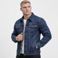 Men’s Vintage Denim Jacket Button Front Workwear Style