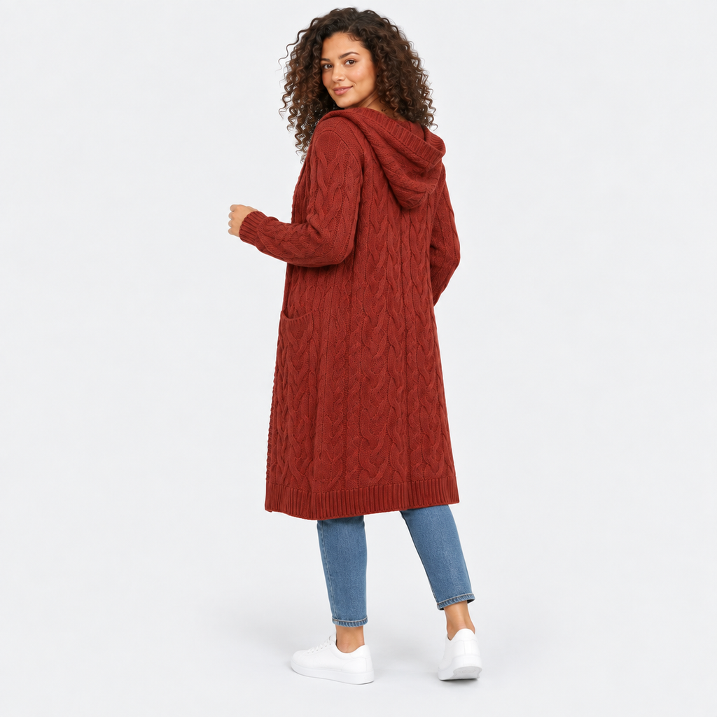 Women’s Plus Size Long Cardigan Casual Winter Outerwear