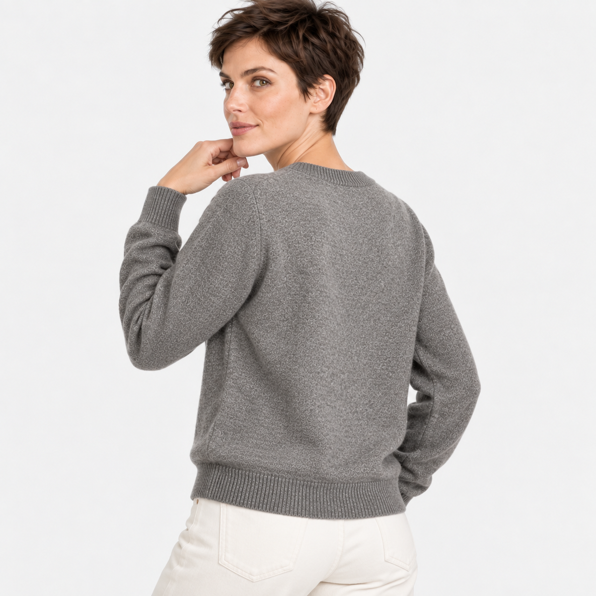 Women’s Basic Knit Pullover Long Sleeve Casual Wear