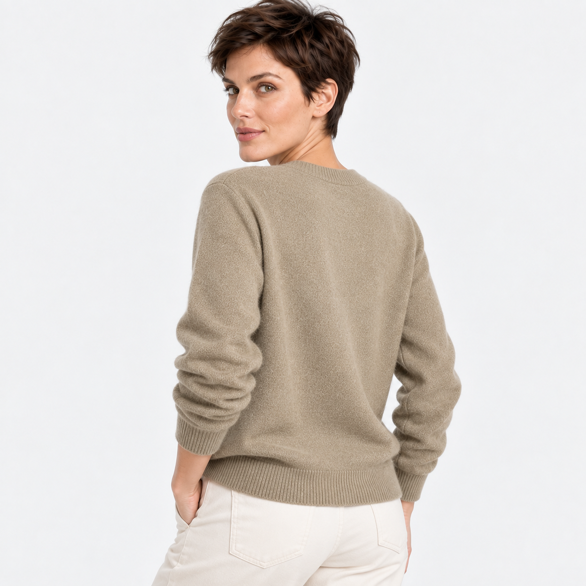 Women’s Basic Knit Pullover Long Sleeve Casual Wear