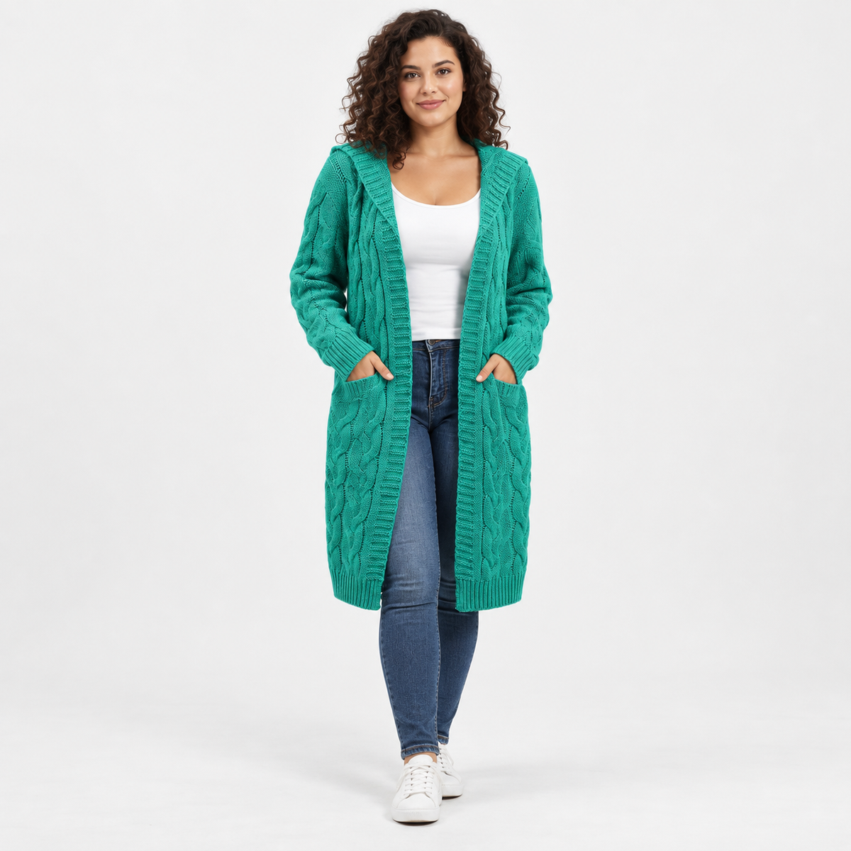 Women’s Plus Size Long Cardigan Casual Winter Outerwear