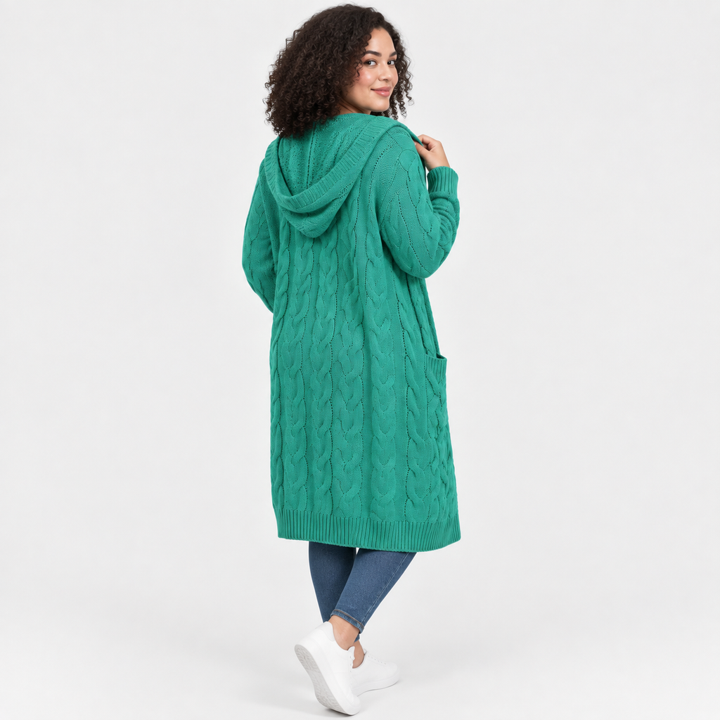 Women’s Plus Size Long Cardigan Casual Winter Outerwear