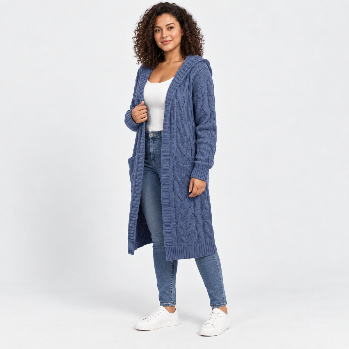 Women’s Plus Size Long Cardigan Casual Winter Outerwear