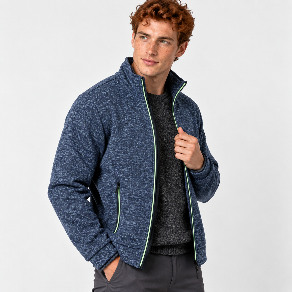 Men’s Slim Fit Knit Sweater Solid Color Casual Wear