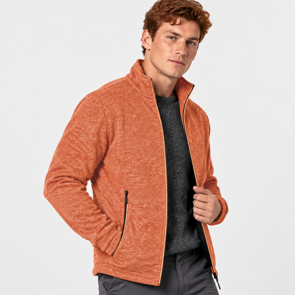 Men’s Slim Fit Knit Sweater Solid Color Casual Wear