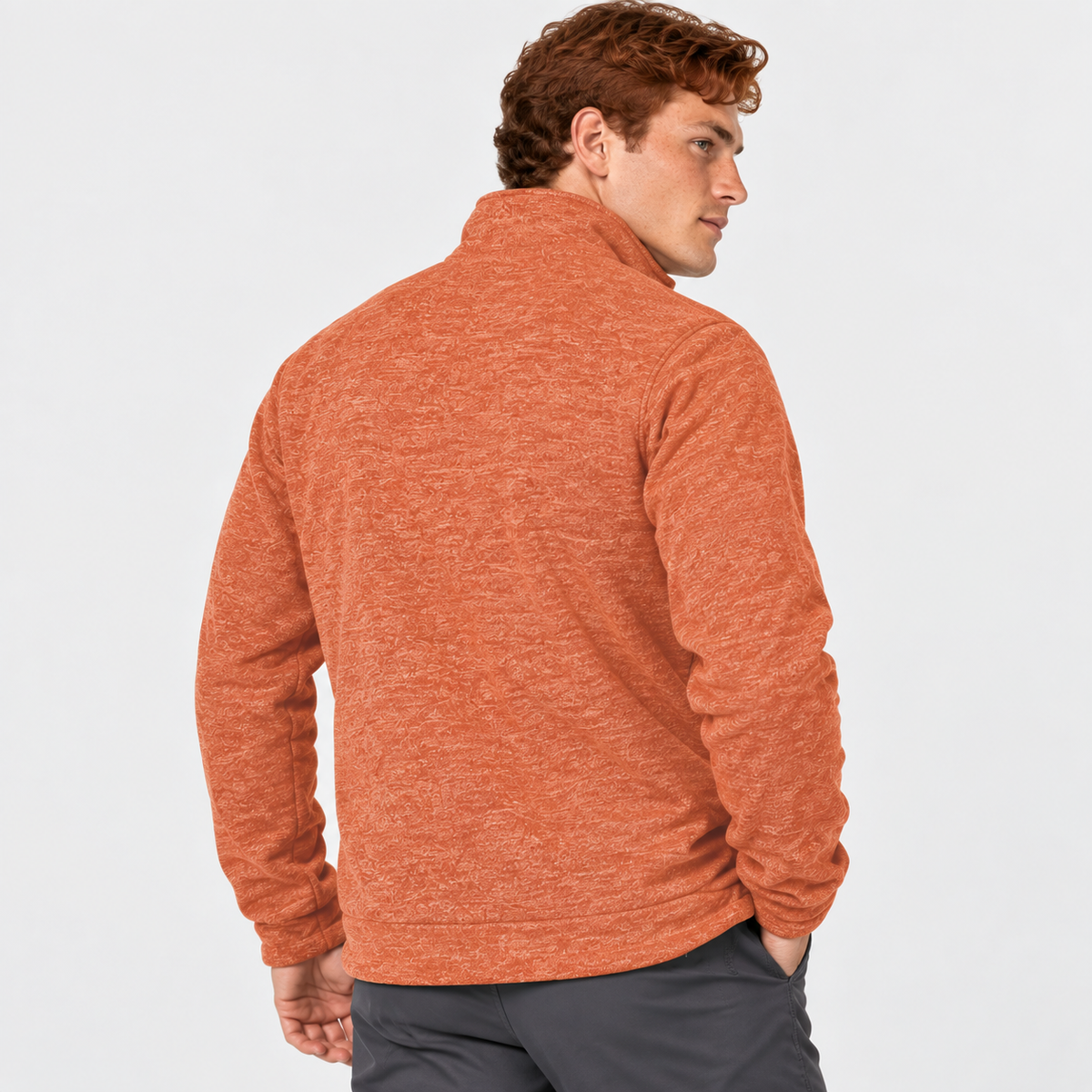 Men’s Slim Fit Knit Sweater Solid Color Casual Wear