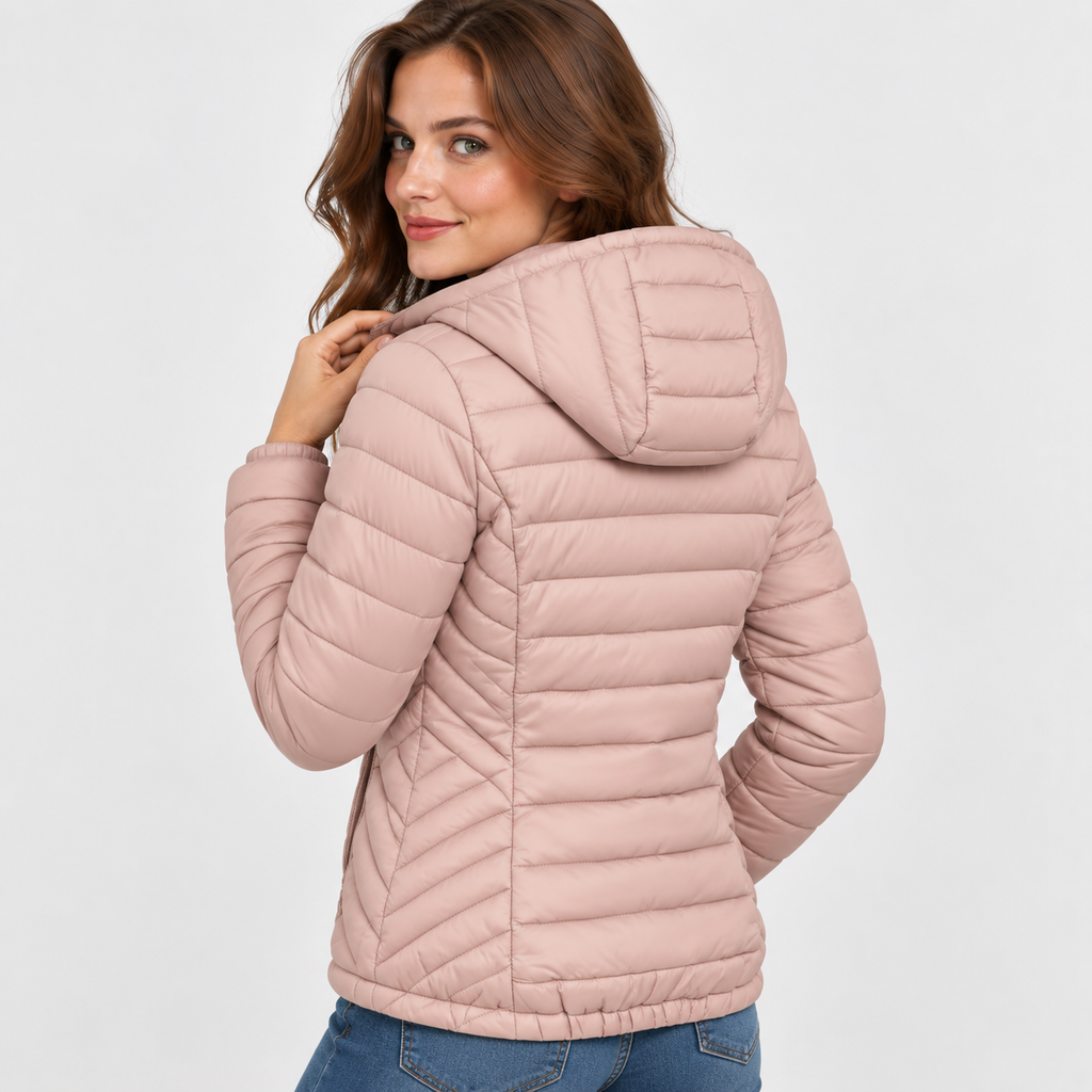 Women’s Lightweight Hooded Puffer Jacket Casual Winter Coat