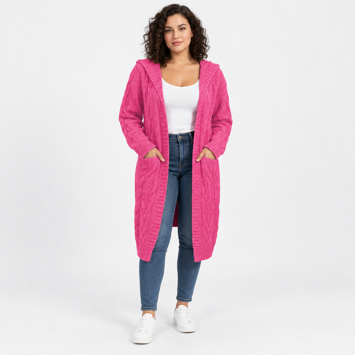 Women’s Plus Size Long Cardigan Casual Winter Outerwear