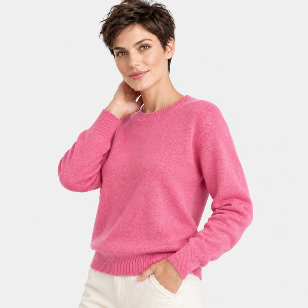 Women’s Basic Knit Pullover Long Sleeve Casual Wear
