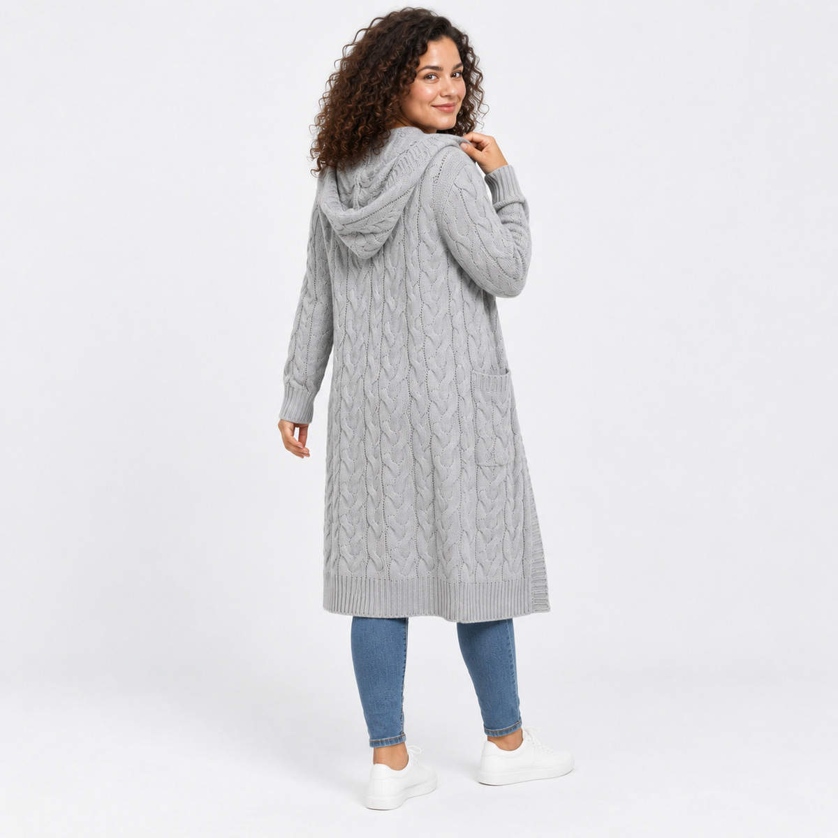 Women’s Plus Size Long Cardigan Casual Winter Outerwear