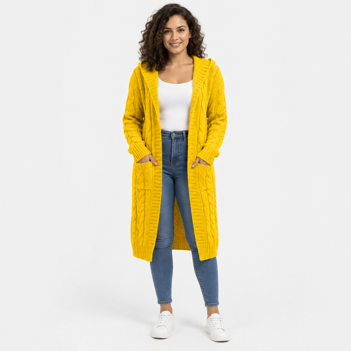 Women’s Plus Size Long Cardigan Casual Winter Outerwear