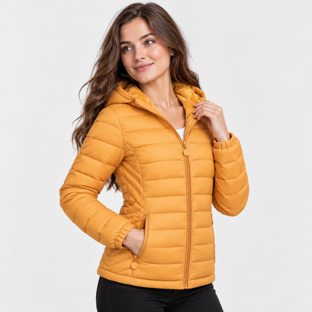 Women’s Lightweight Hooded Puffer Jacket Casual Winter Coat