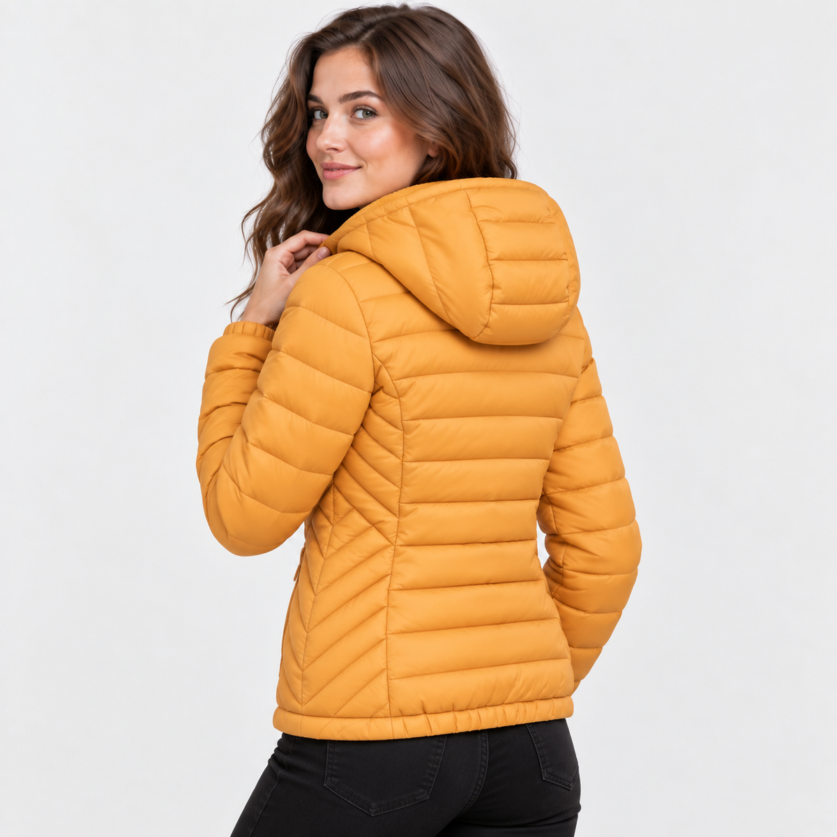 Women’s Lightweight Hooded Puffer Jacket Casual Winter Coat