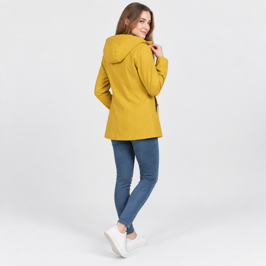 Women’s Lightweight Hooded Jacket Striped Lining Outerwear