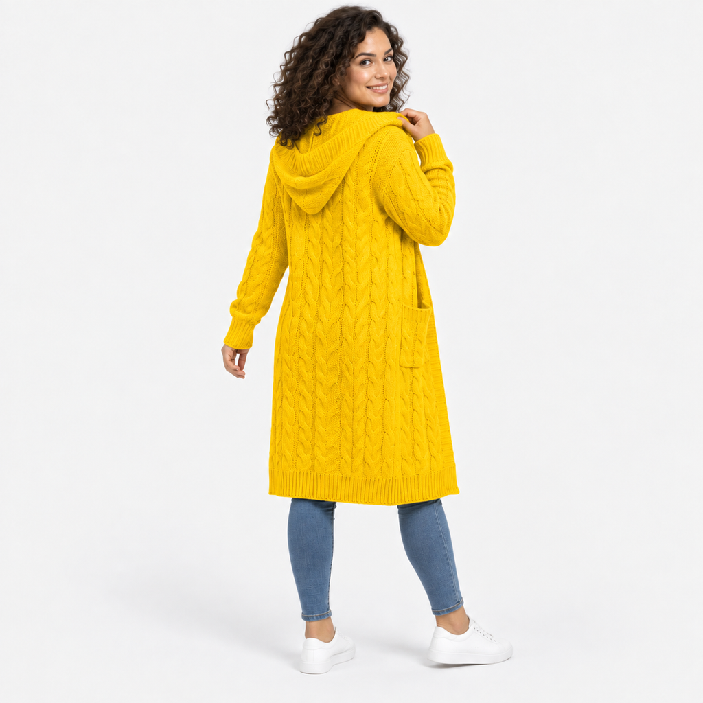 Women’s Plus Size Long Cardigan Casual Winter Outerwear